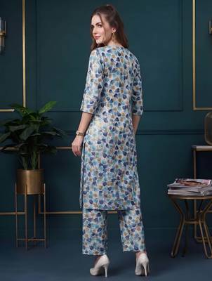 Multicolor printed co-ord set for women 5