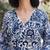 Blue printed co-ord set for women