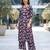 Purple printed co-ord set for women