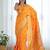 Yellow ethnic motifs woven design zari banarasi saree