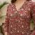 Maroon printed co-ord set for women