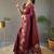 Maroon woven design zari silk cotton banarasi saree