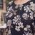 Black printed co-ord set for women