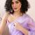 Lavender ethnic motifs woven design zari ready to wear banarasi saree