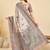 Beige ethnic motifs printed tussar saree