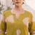 Yellow printed straight co-ords set for women