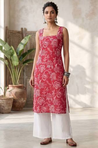 Pink floral printed co-ord set for women