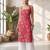 Pink floral printed co-ord set for women