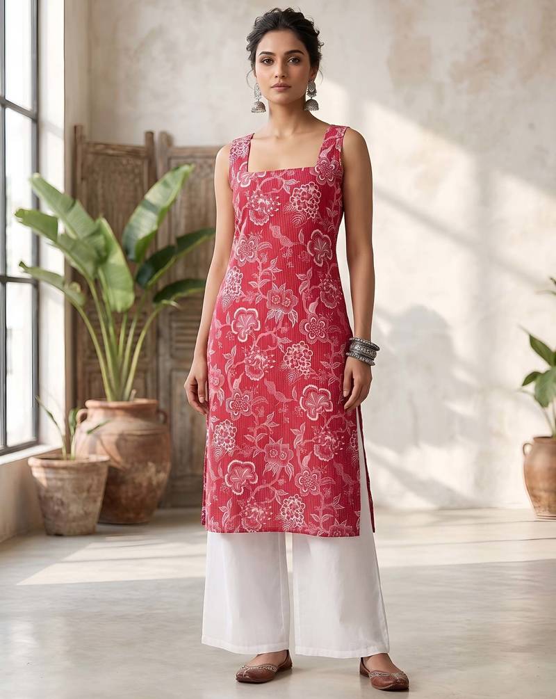 Pink floral printed co-ord set for women