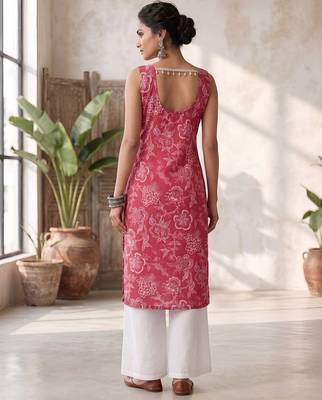 Pink floral printed co-ord set for women 2