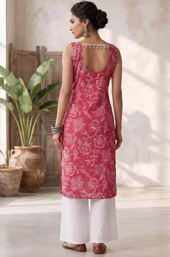 Pink floral printed co-ord set for women
