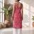 Pink floral printed co-ord set for women