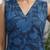 Blue floral printed co-ord set for women