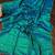 Teal tissue saree