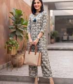 Multicolor printed co-ord set for women