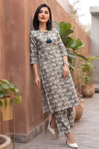 Multicolor printed co-ord set for women