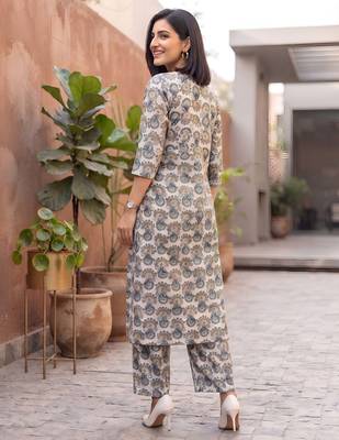 Multicolor printed co-ord set for women 5