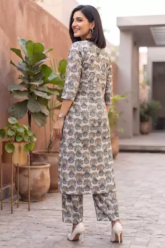 Multicolor printed co-ord set for women