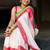 White pure cotton khadi saree