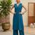 Teal blue co-ord set for women