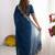 Navy blue embellished embroidered poly georgette heavy work saree