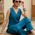 Teal blue co-ord set for women