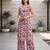 White & wine printed co-ord set for women