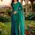 Teal tissue saree