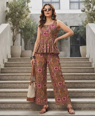 Multicolor printed co-ord set for women 1