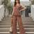 Multicolor printed co-ord set for women