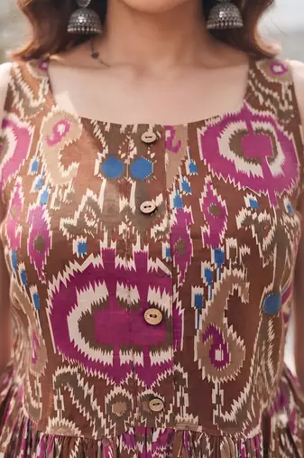 Multicolor printed co-ord set for women