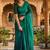 Teal tissue saree