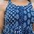 Women navy blue printed co-ord set