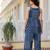 Women navy blue printed co-ord set