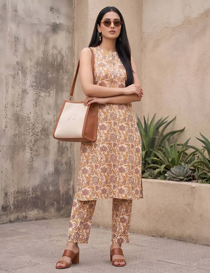 Multicolor printed co-ords set for women
