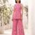 Pink printed co-ord set for women