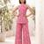 Pink printed co-ord set for women