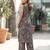 Grey printed co-ord set for women