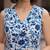 Blue printed co-ord set for women