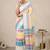 Off white pure cotton khadi saree