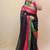 Black pure cotton khadi saree