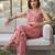 Pink printed co-ord set for women