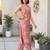 Pink printed co-ord set for women