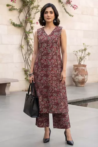 Multicolor printed co-ord set for women