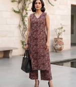 Multicolor printed co-ord set for women