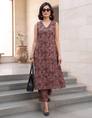 Multicolor printed co-ord set for women 3