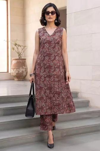 Multicolor printed co-ord set for women