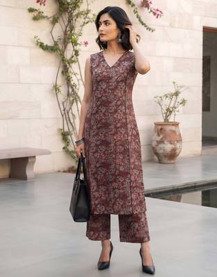 Multicolor printed co-ord set for women 4