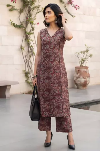 Multicolor printed co-ord set for women