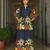 Blue floral printed co-ord set for women